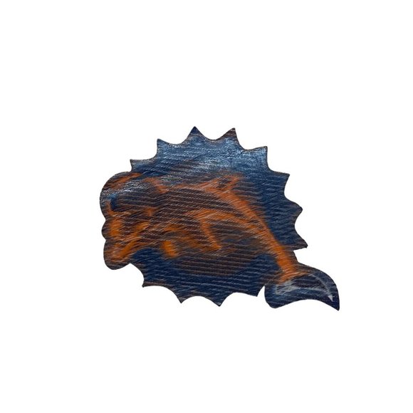 Miami Dolphins Iron on Football Patch - Picture 2 of 2